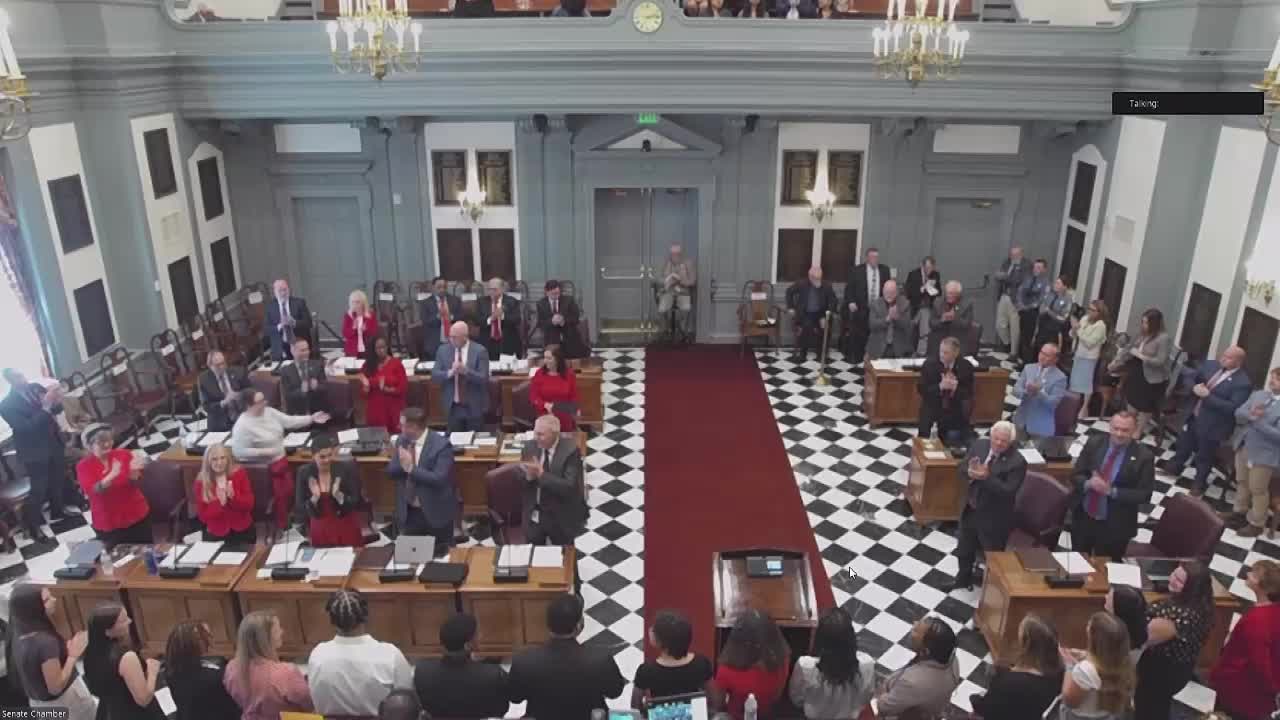 Smyrna High School students express teaching career aspirations during Senate session