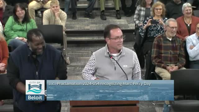 Beloit City Council honors community advocate on November 23