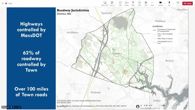 Danvers Planning Meeting Reviews Roadway Jurisdiction and Transit Challenges
