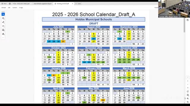 District Coalition unveils draft calendars for 2025-2026 school year