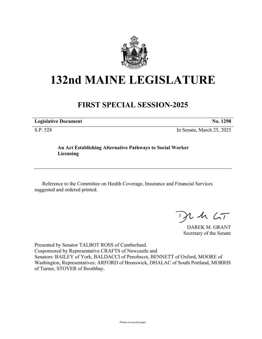 Bill introduces alternative licensure pathways for social workers in state