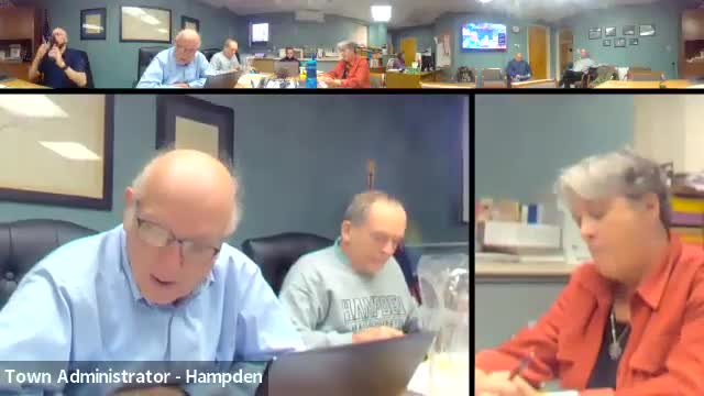 Hampden Select Board approves minutes, keeps executive session minutes sealed and votes to enter executive session