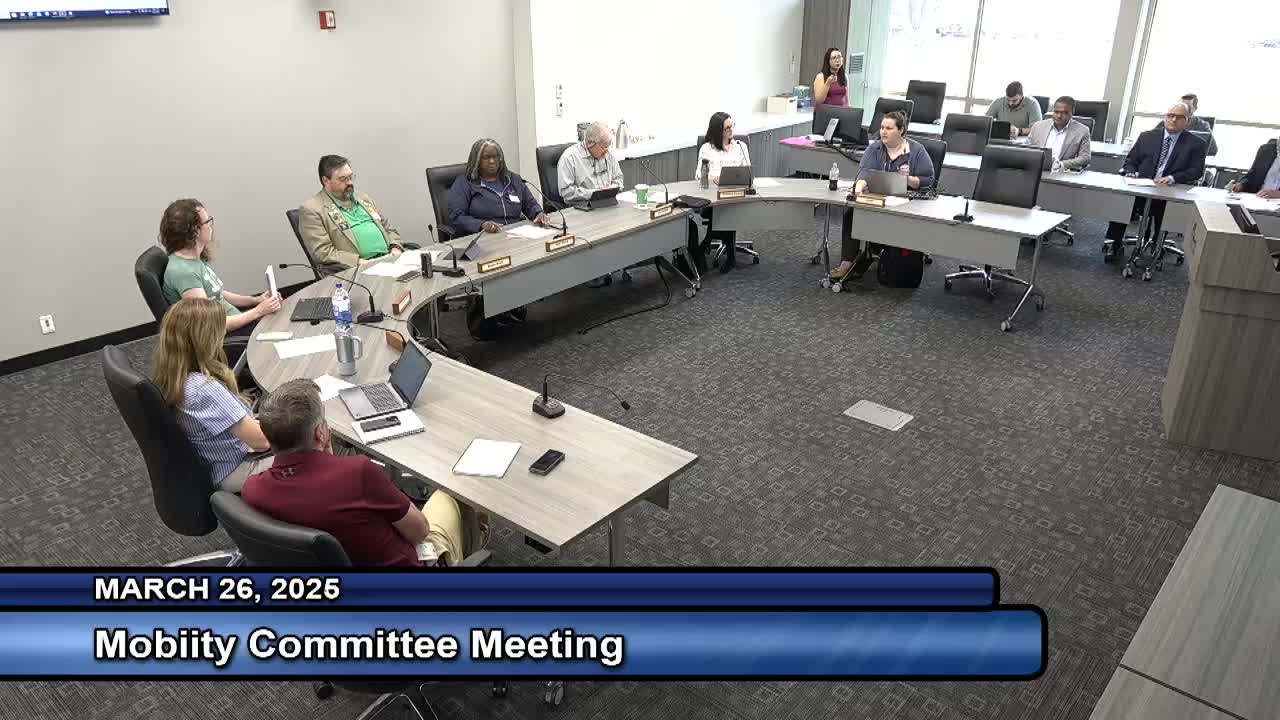 Votes at a glance: Mobility committee approves minutes and moves several agenda items off future list