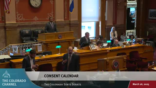 Votes at a glance: March 26 Senate actions — consent calendar and additional bills