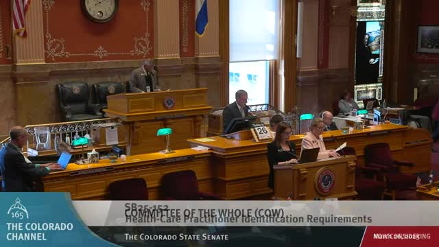 Senate adopts bill requiring healthcare practitioners to identify credentials at first patient contact