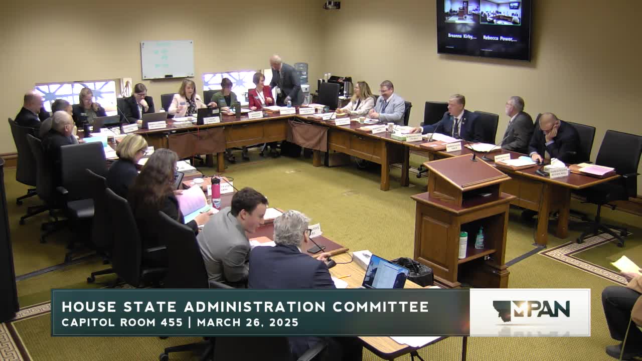 Montana committee hears debate on bill to add Saturday registration and limit same-day hours for federal races