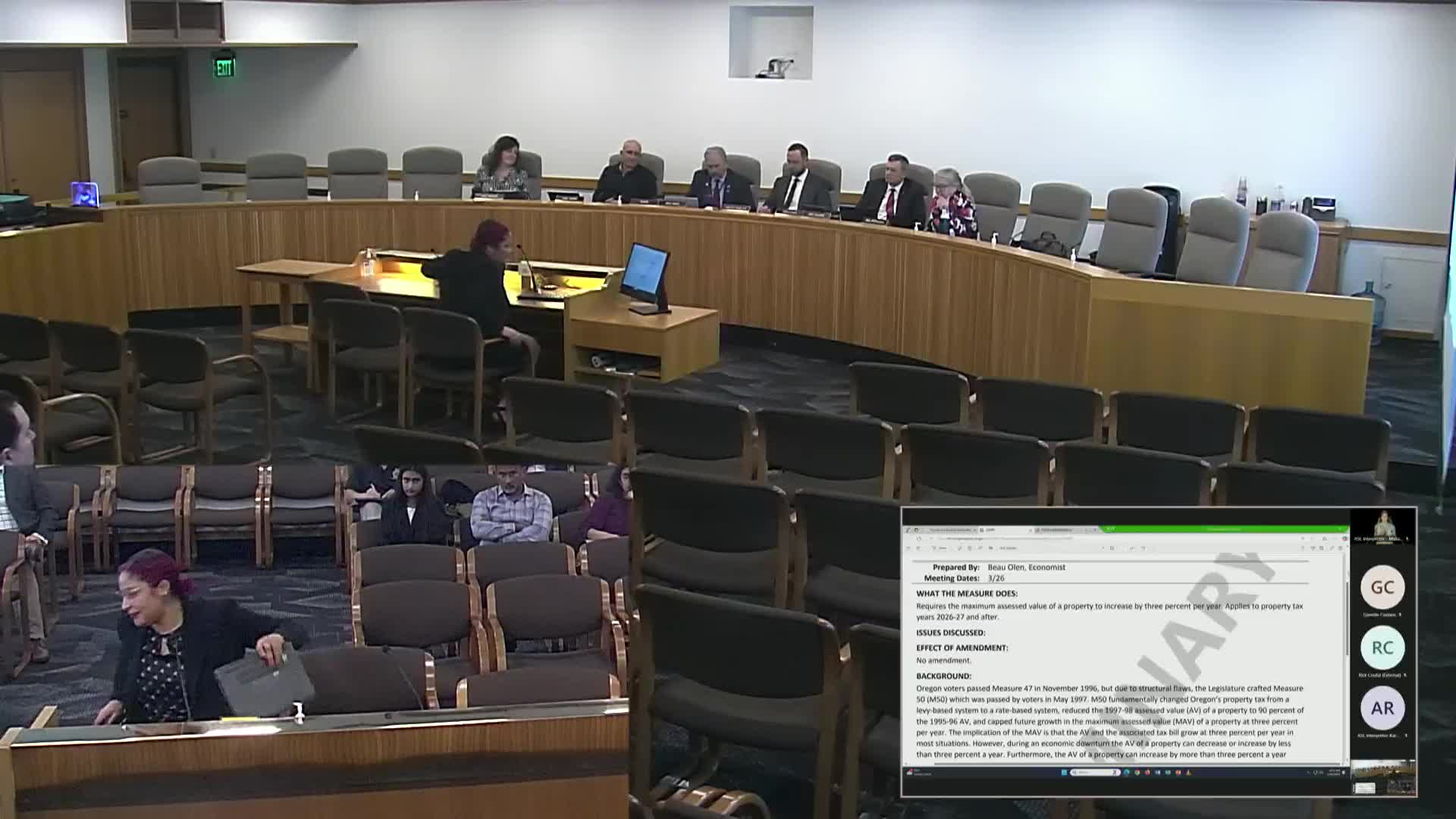 Lori Kimmel opposes Senate Bill 712 citing impact on disabled veterans in Oregon