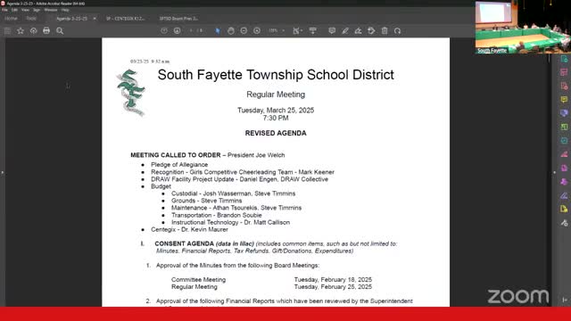 South Fayette School District presents $818K budget proposal for facilities and maintenance