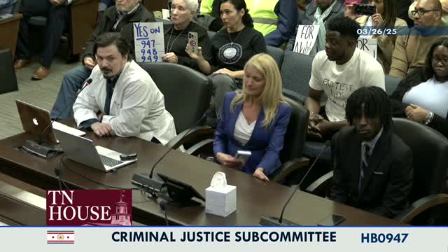 James Shaw advocates for gun safety bill at Nashville Legislative Committee