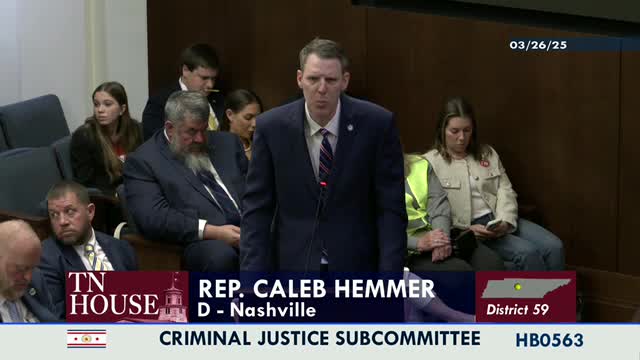 Committee rolls House Bill 563 and advances two bills on bail regulations