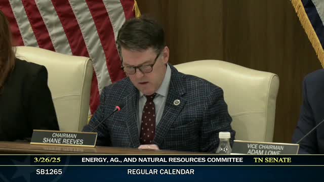 Senator Wally advances Senate Bill 843 to bolster TWRA's Wetlands Acquisition Fund