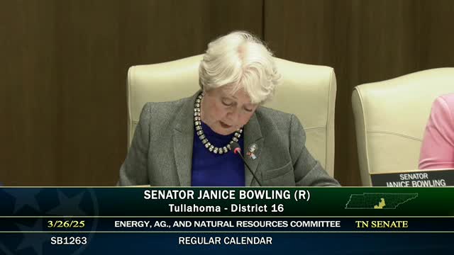 Tennessee Senate advances bills on geoengineering and hunting license fees