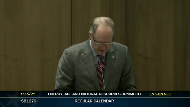 Tennessee Senate passes bills to streamline parks funding and wastewater operations