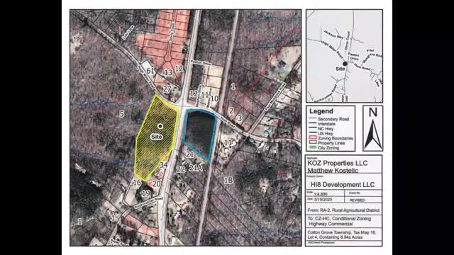 Developer Matt Kostelec proposes new boat and RV storage facility on NC Highway 8