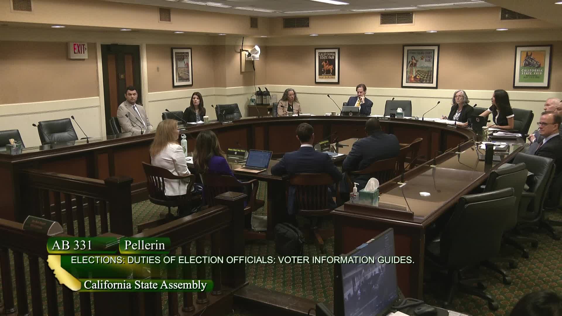 Assemblymembers Berman and Pellerin advance election integrity bill AB 331