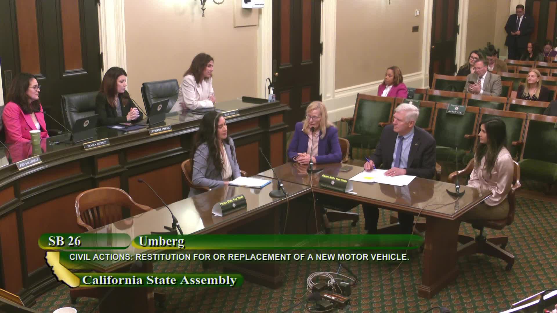 California Committee advances AB 1755 addressing lemon law litigation concerns