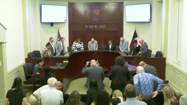 City leaders gather for prayer before serving Tyra community