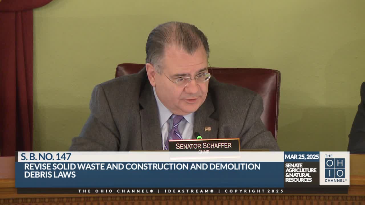 Senate hears bill to let counties withdraw from multi-county solid-waste districts; Seneca County officials push support