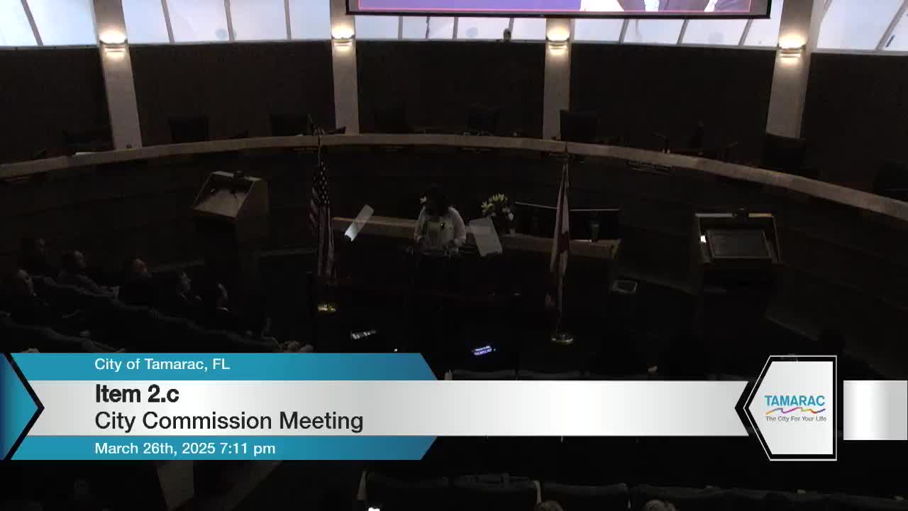 Mayor Gomez outlines Tamarac's State of the City achievements and future initiatives