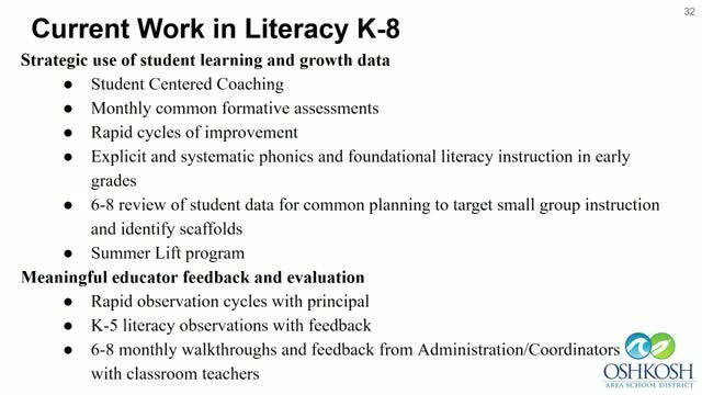 School District Implements Literacy Programs and Reports ACT Score Improvements