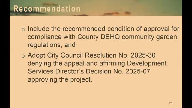 Encinitas Council Reviews Appeals Against Sugar Sweet Farm's Agricultural Permit
