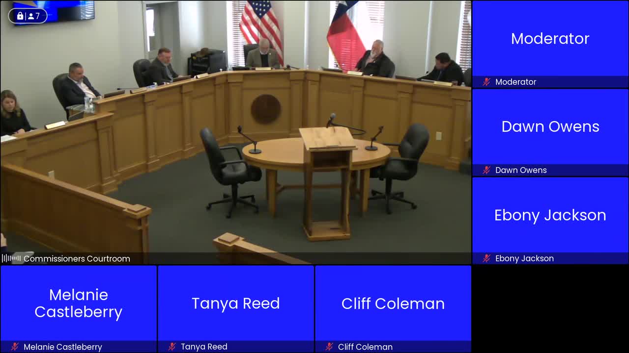 Commissioners recess to closed session on Priest Drive property in Killeen; no public action taken