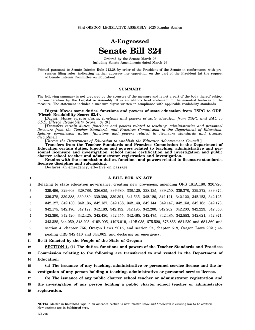 Oregon mandates Braille proficiency for teaching licenses of blind education applicants