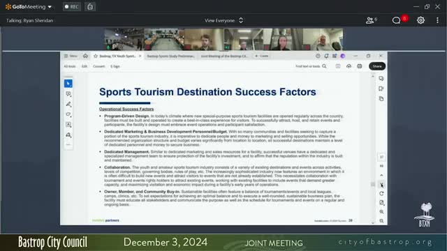 City leaders highlight sports tourism potential of new multipurpose facility