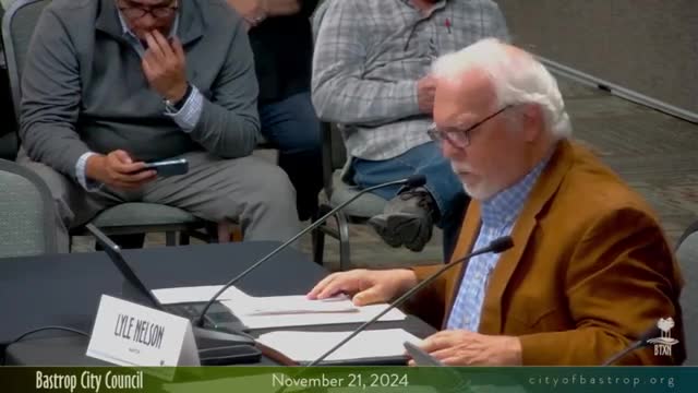 Doris Williams voices concerns on Bastrop agenda items at city council meeting