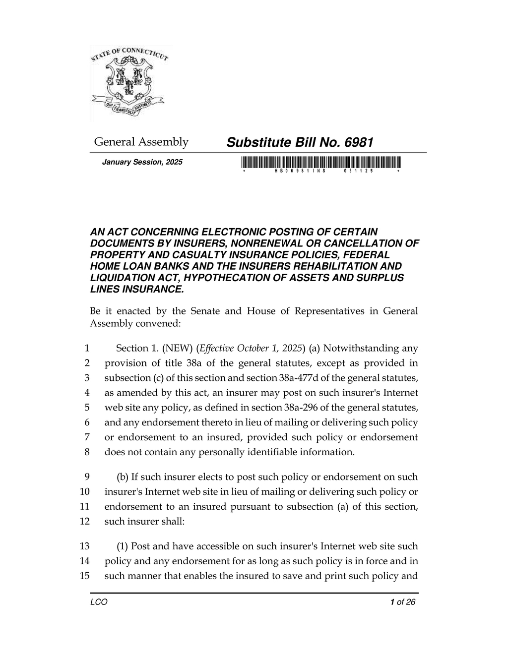 Connecticut proposes new homeowners insurance cancellation regulations