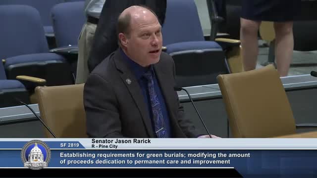 Minnesota senators advance natural burial regulations following green burial study