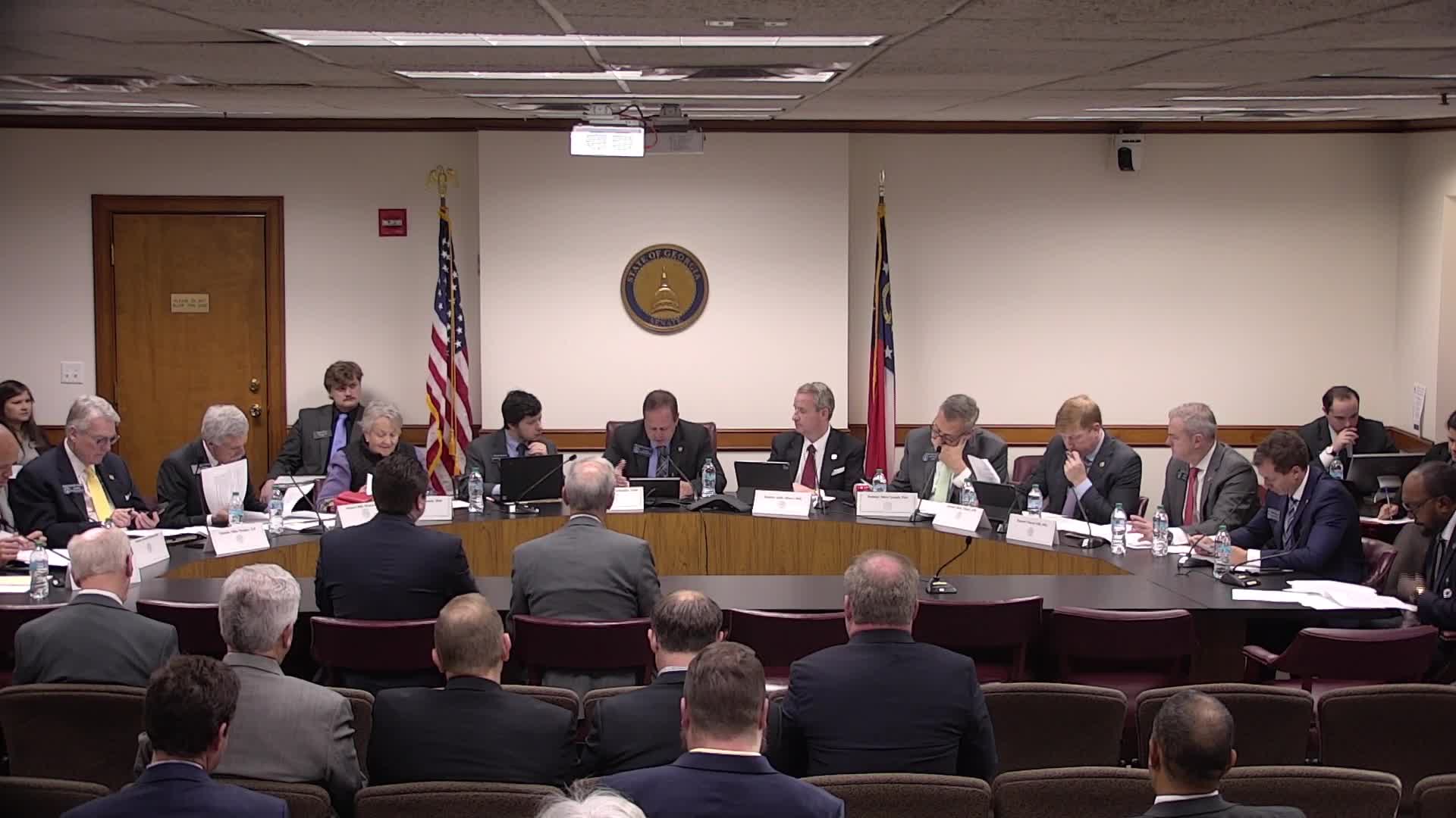 Senator Steele questions gas price fluctuation impact on Cherokee County bill
