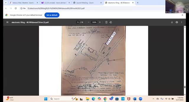 Commission issues negative determination for pool repairs at 46 Wildwood Avenue