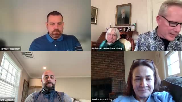 Needham revitalization trust fund warns of banner-and-flag funding gap; schedules cleanup, murals to proceed