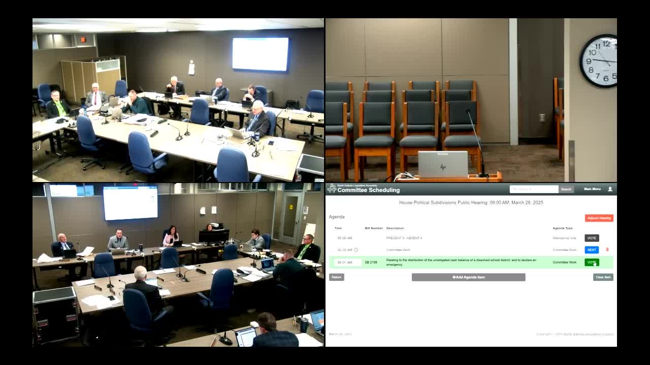 Committee votes 7-2 against Senate Bill 2158 after lengthy debate on amendments