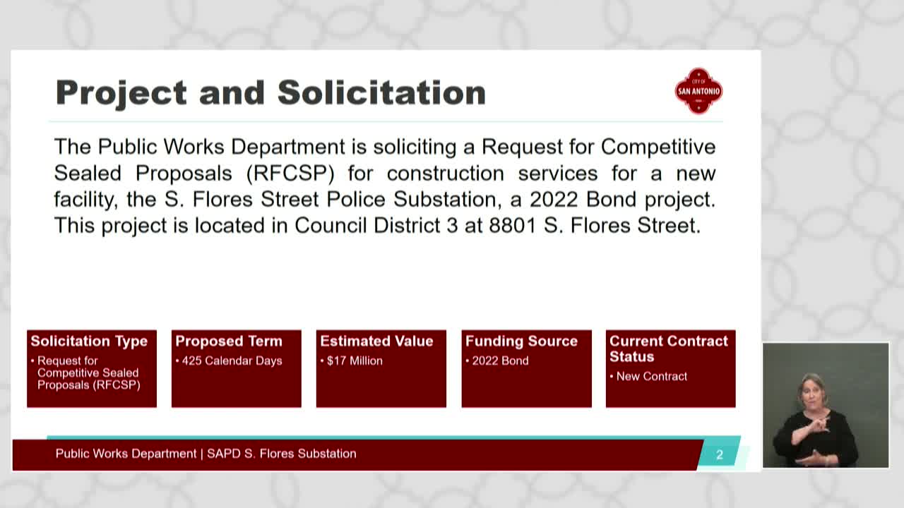 San Antonio plans $17M South Polaris Police substation construction contract