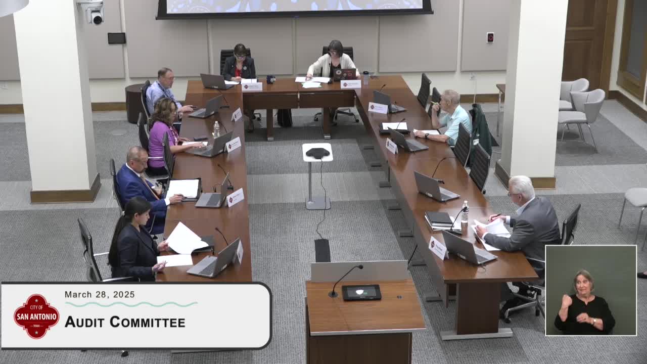 Votes at a glance: San Antonio Audit Committee, March 28, 2025