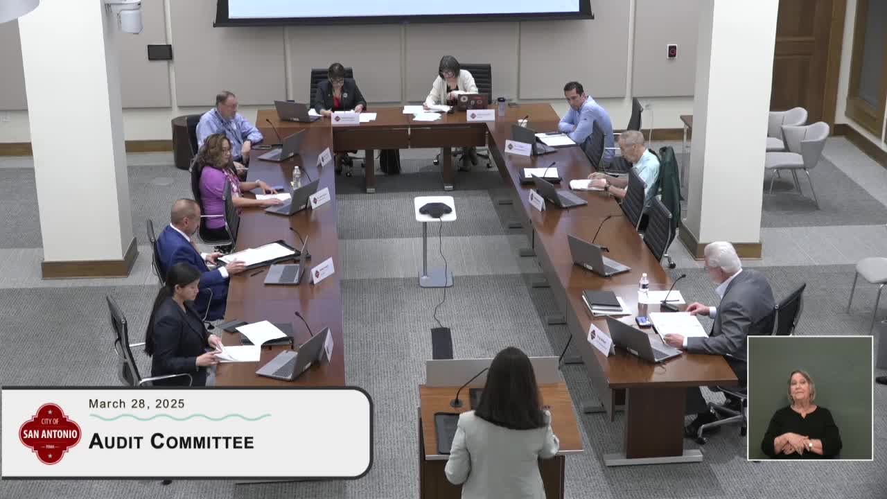 Audit committee accepts city auditor's report on SAPD body-worn protective equipment; police outline new inventory controls