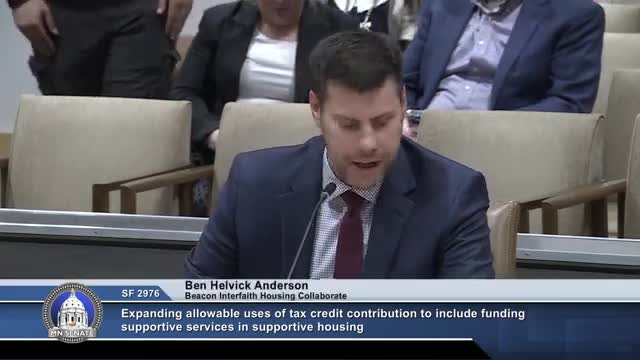 Senator Port expands housing tax credit for supportive services in critical bill