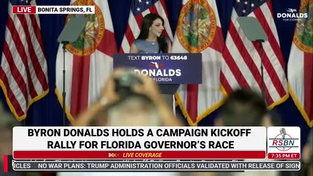 Byron Donalds outlines insurance, roads and school-choice priorities at Bonita Springs rally