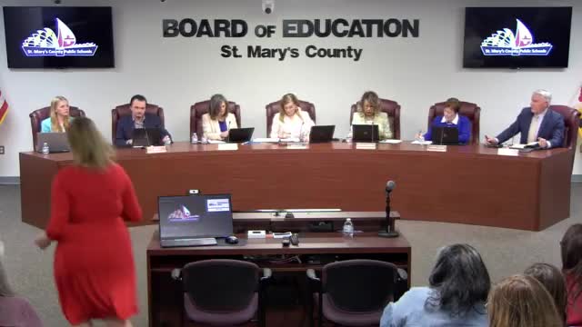 Superintendent Smith announces budget challenges and student activities in St. Mary's County