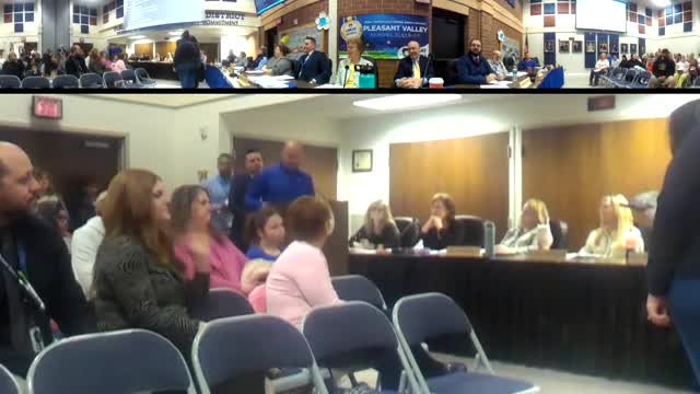 Pleasant Valley recognizes March students and staff of the month during board meeting