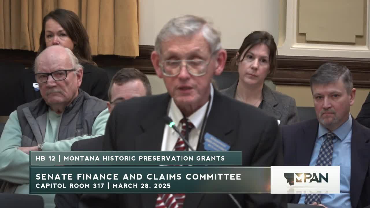 Representative Fitzpatrick advocates changes to Montana's historic preservation funding criteria