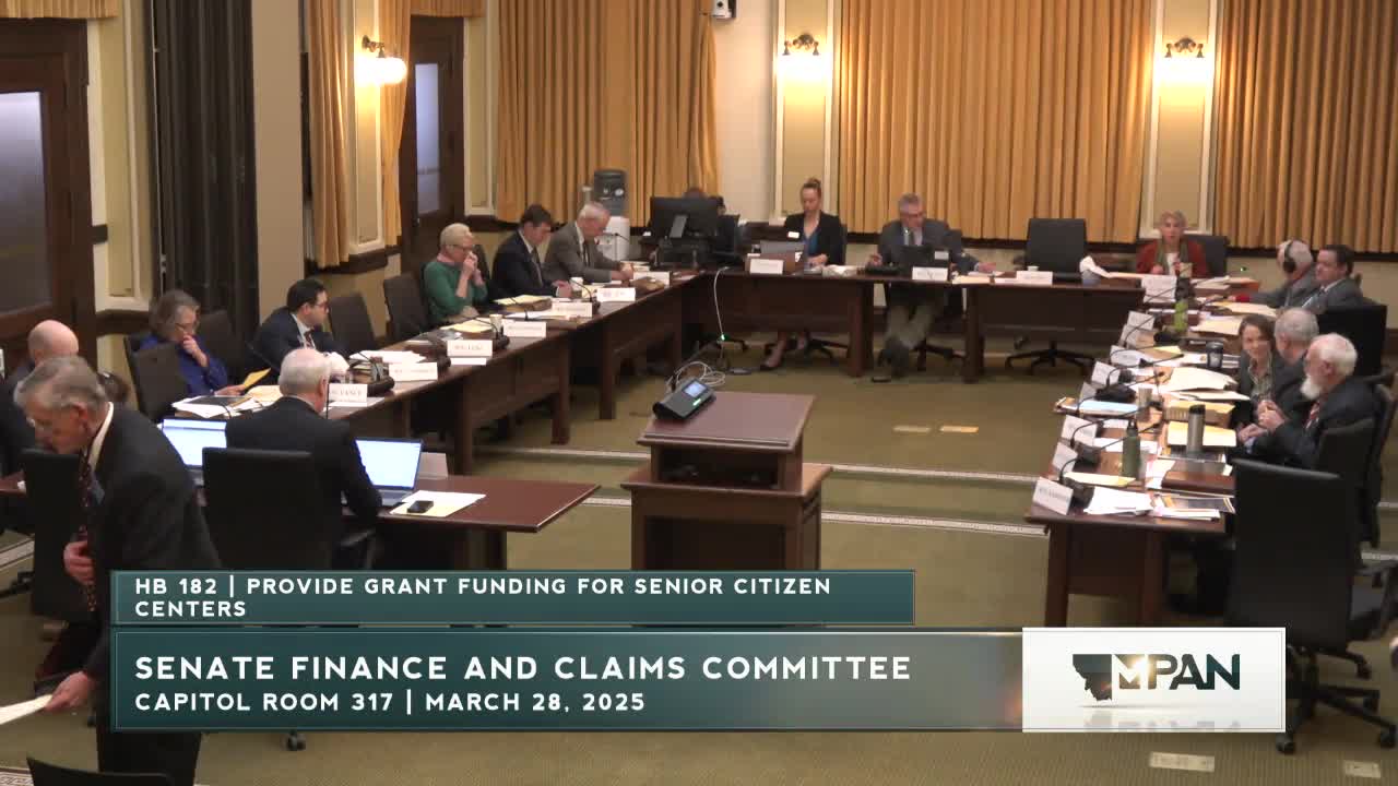 Montana lawmakers discuss $5M funding for senior centers in state revenue bill