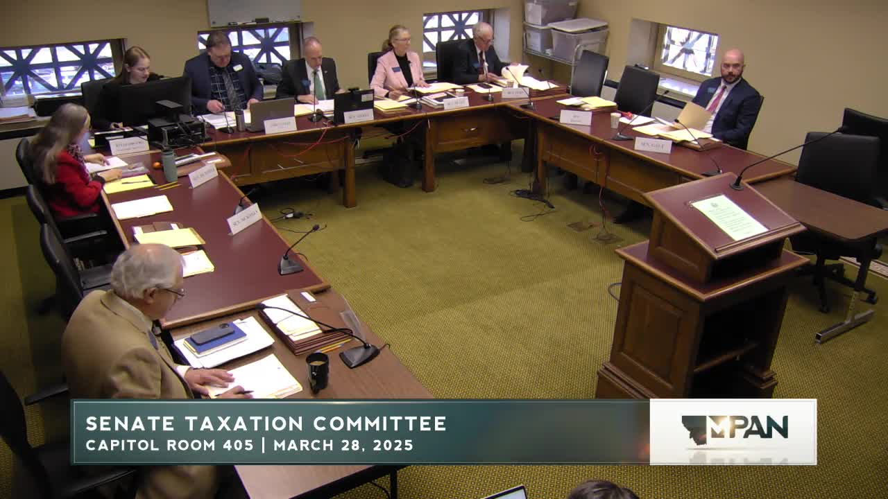 Senate Committee evaluates Plan C for Montana property tax relief