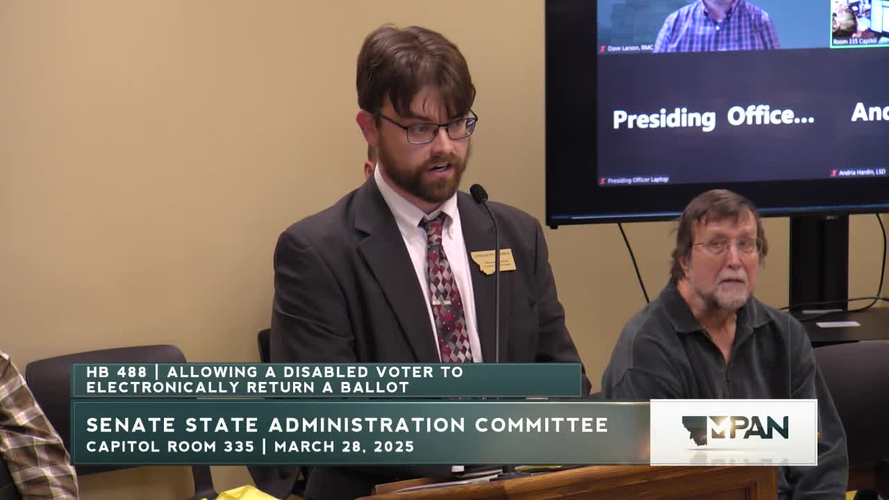 Miss Plattenberg advocates for accessible voting for disabled and military voters