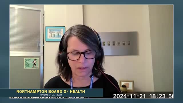 Northampton health officials report low respiratory virus levels and vaccine outreach updates