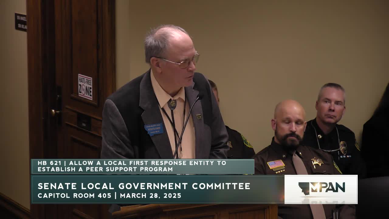Montana lawmakers discuss House Bill 621 to establish peer support for first responders