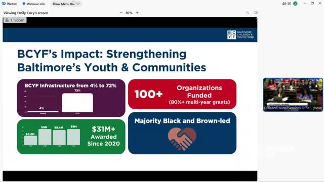 Baltimore Children and Youth Fund launches youth master plan to enhance community engagement