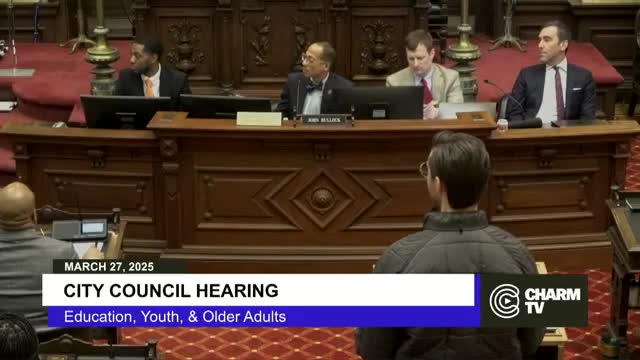 Alicia Lee presents Baltimore Children and Youth Fund's vision to city council